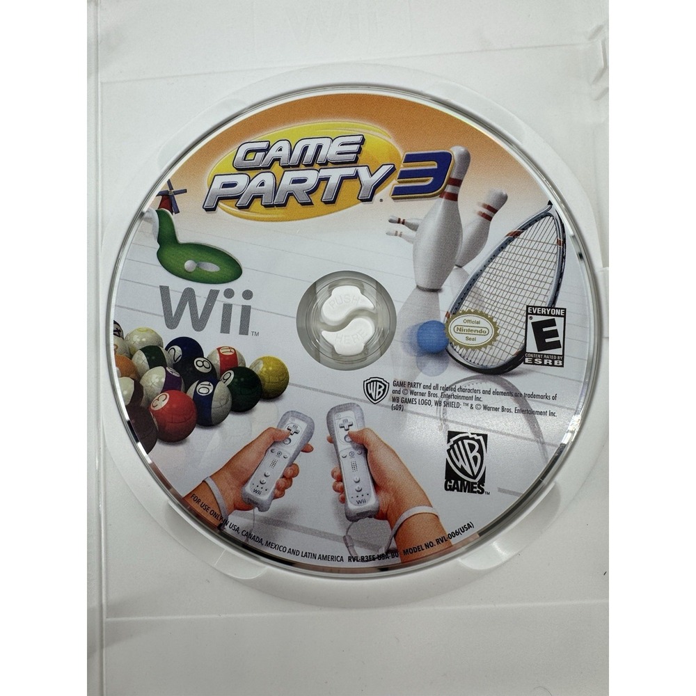 Game Party 3 Nintendo Wii WB Games With Manual CIB - Picture 4 of 5